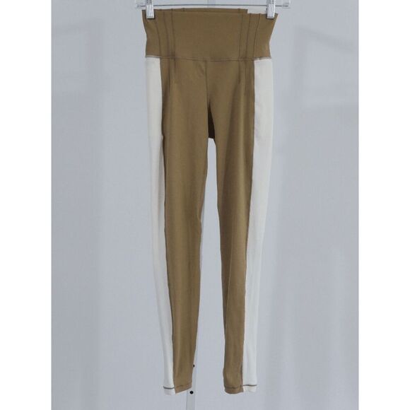 CALIA Women's Sculpt High Rise 7/8 Leggings – Brown & White Colorblock S - Picture 2 of 8